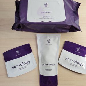 YOUNIQUE Youology Bundle: Cleansing Cloths 36 ct, Brightening & Perfecting Masks